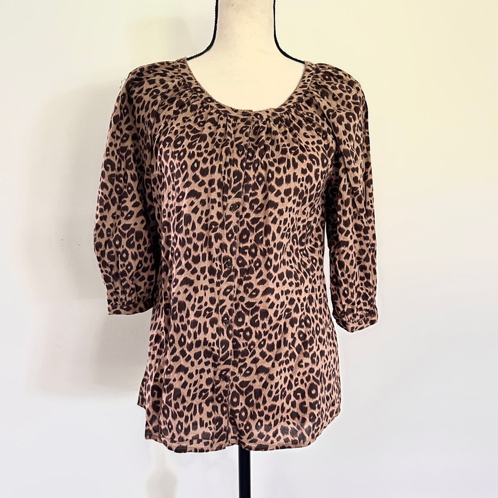 NWT Leopard print blouse